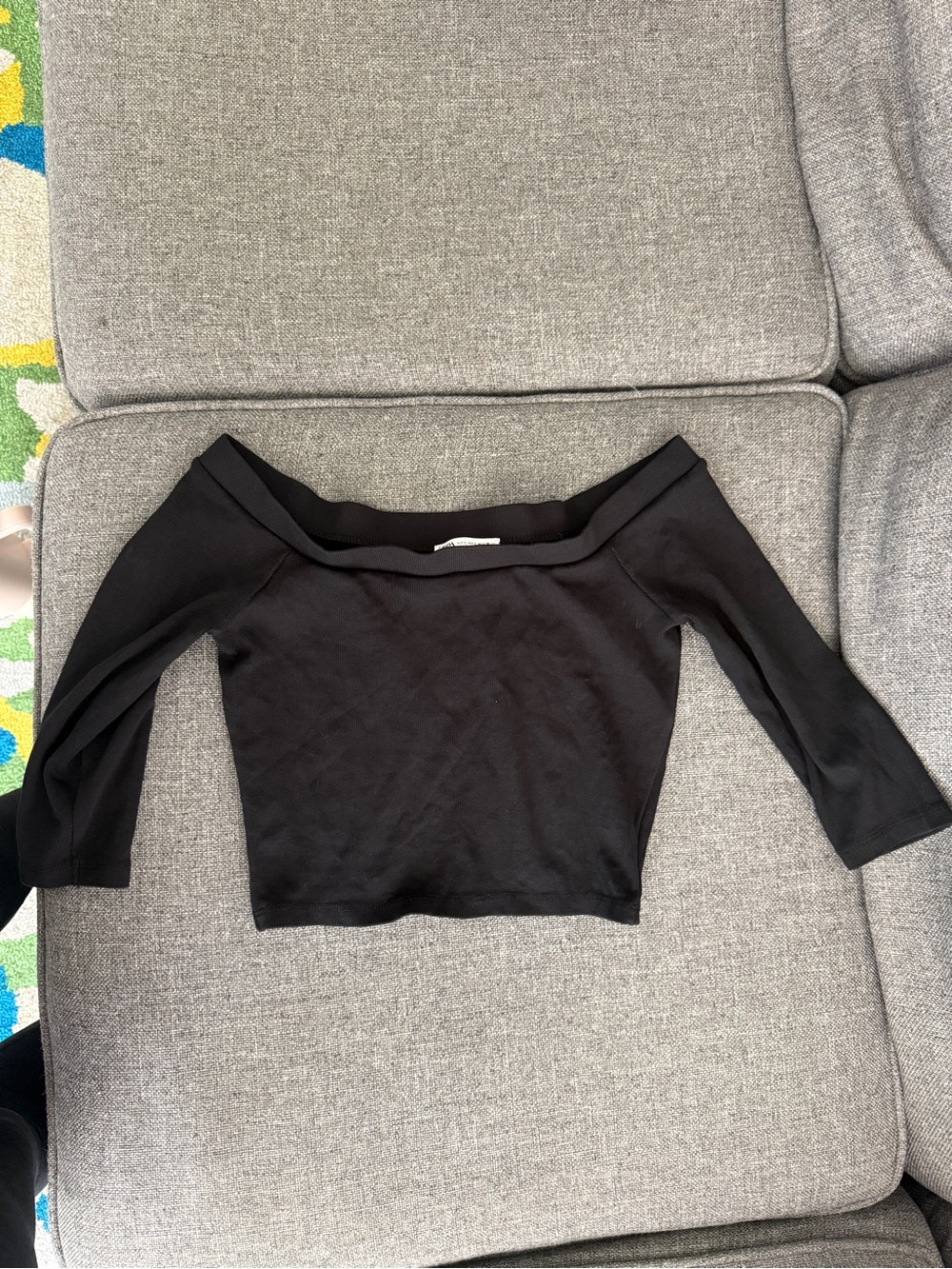 Zara Off-Shoulder Black Women's Top